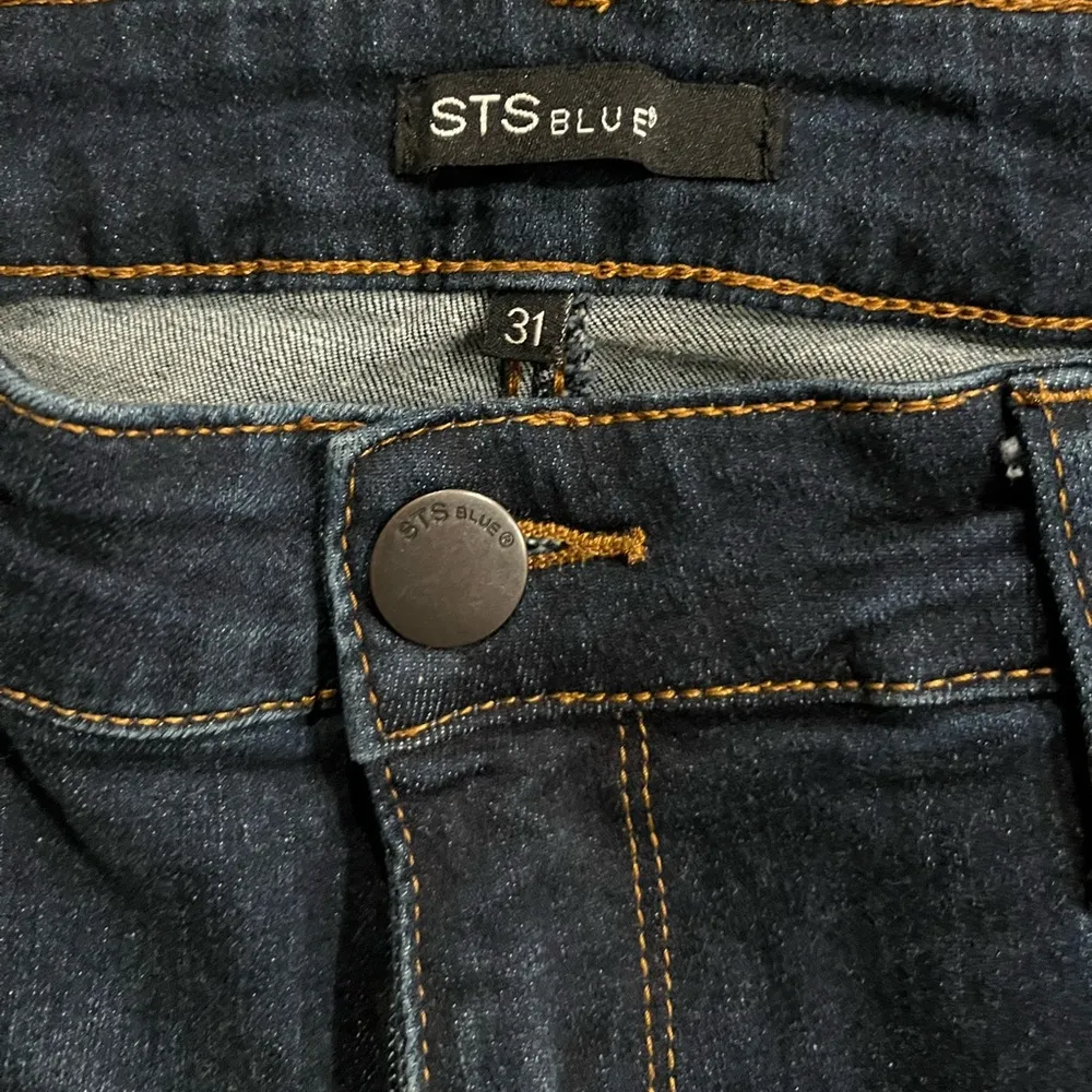 STS blue Skinny Ankle Jeans with raw hem Sz31 - Image 2