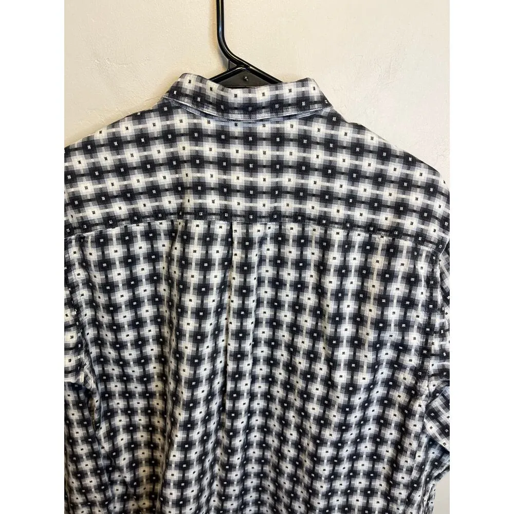 Women's Patagonia Organic Pima Cotton Button Up Collared Plaid Shirt Medium - Image 10