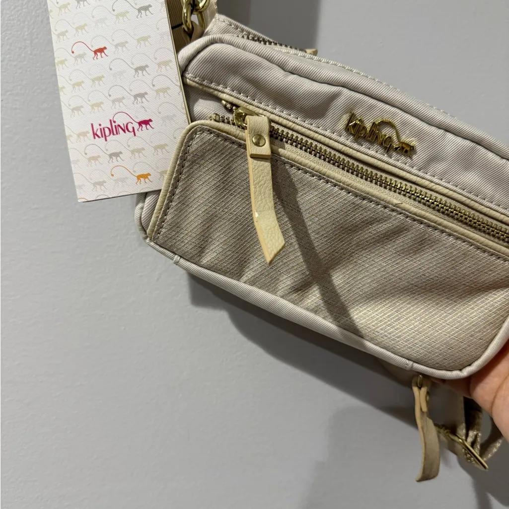 NWT Kipling Lena Crossbody Wallet Bag Combo‎ Tan 8x5” P - Image 2