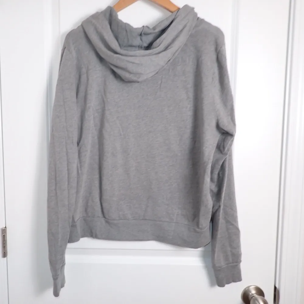 Victoria's Secret PINK Graphic Gray Pullover Hoodie Women's Size L - Image 3