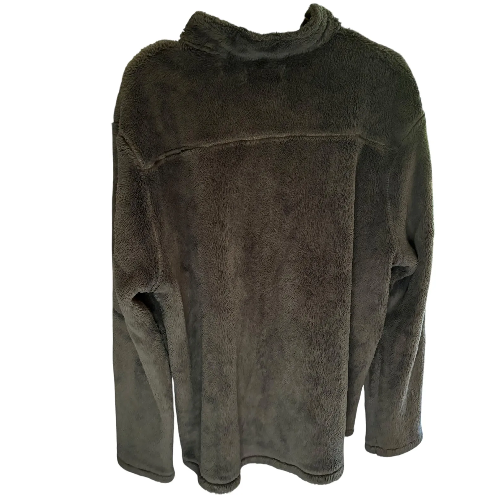 Vineyard‎ Vines Womens XL Pullover Fleece Quarter Zip Gray Cozy Soft - Image 3