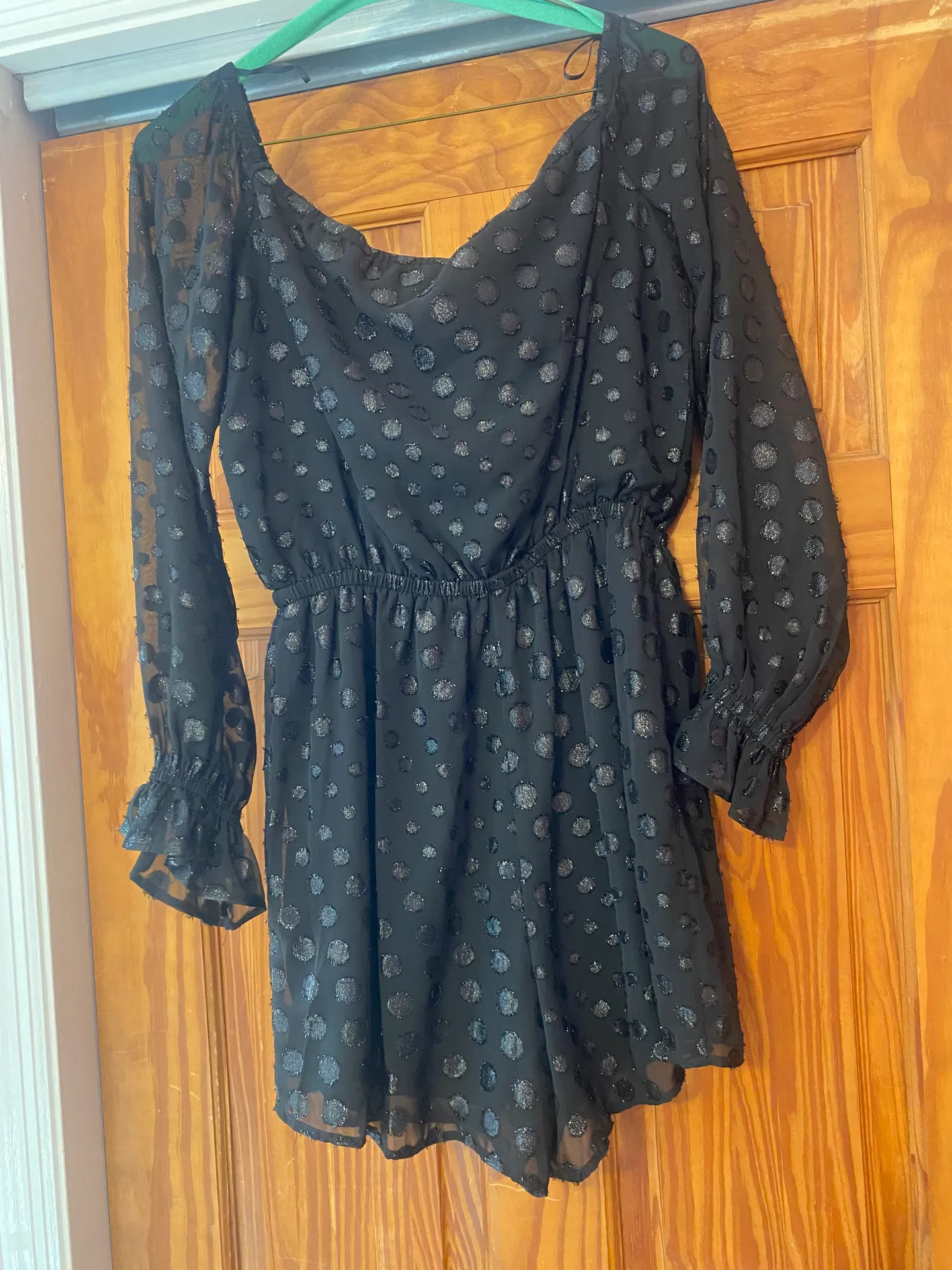 EXPRESS Black Sequin Romper - Image 2
