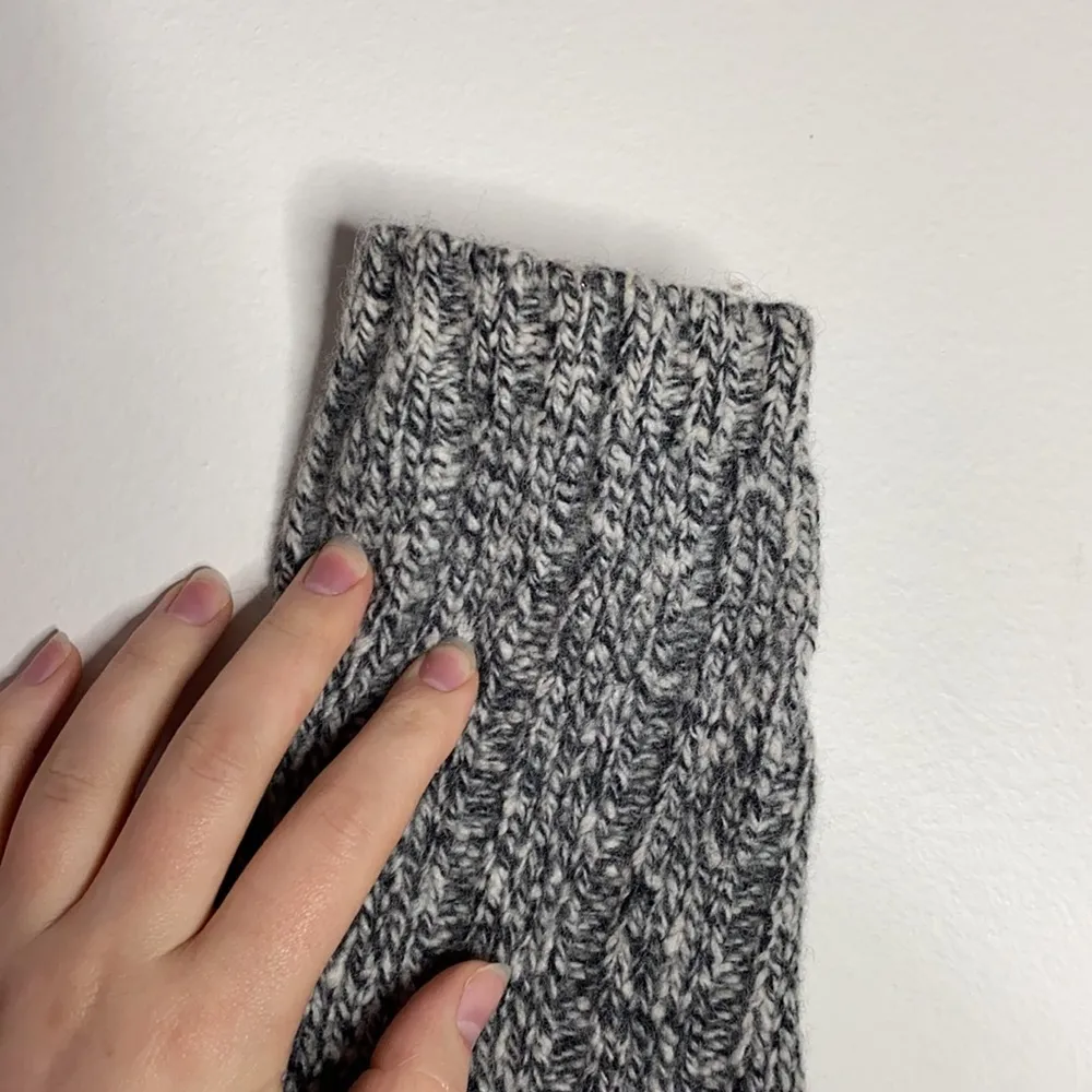 Express Vintage melange chunky cable knit turtleneck wool blend sweater size S - Image 8