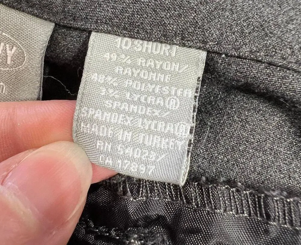 Old Navy Womens Dress Pants Straight Leg Stretch Career Solid Gray Size 10 Short - Image 8