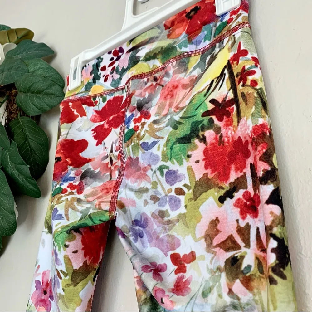 Anthropologie Pure + Good Floral Leggings XXS - Image 4