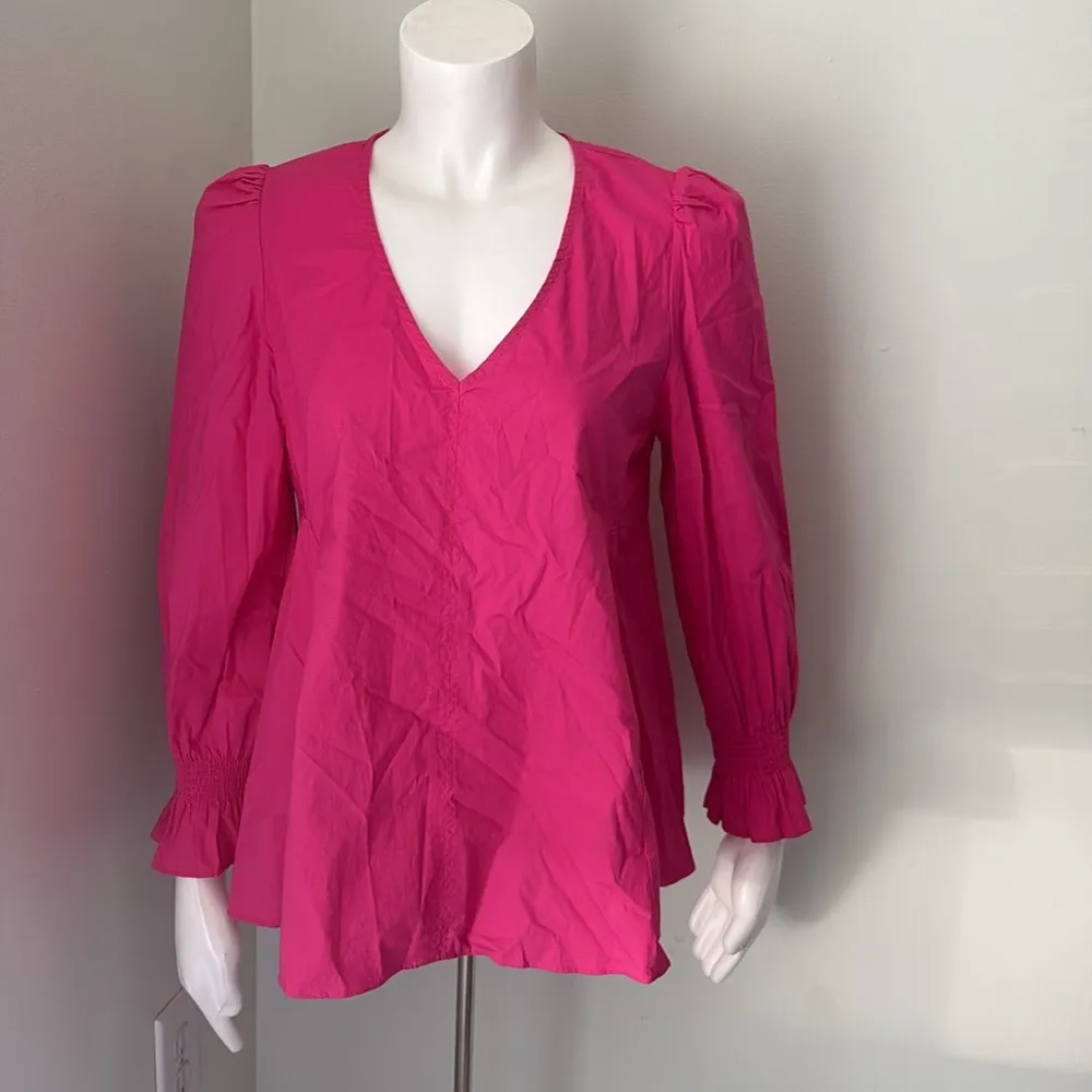 Tuckernuck Pomander Place Blouse Top Easton Pink Size Medium - Image 6