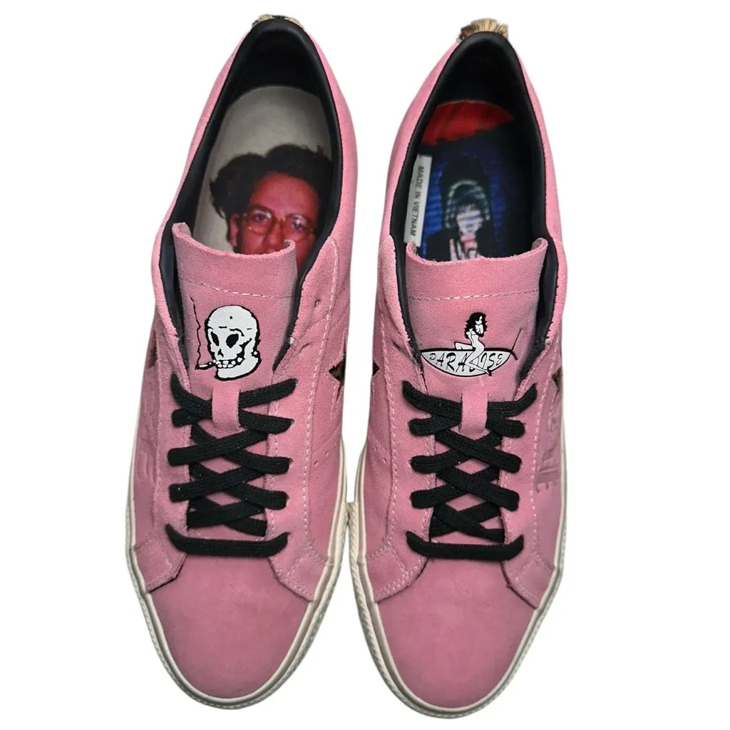 Converse One Star Sz 11.5 Pink Suede Paradise Leopard Pro Ox Sean Pablo Sneakers - Image 4