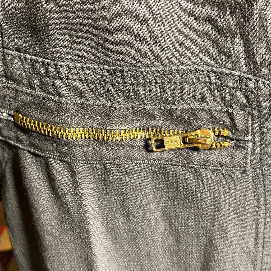 Free People X Sr Sandrine Rose by Free People Zip Front Romper Gray Size M - Image 8