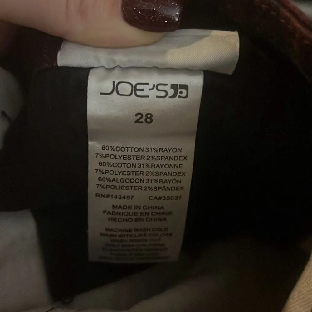 ✨Joe's Women's The Icon Mid Rise Skinny Plaid Sz 28 Jeans✨ - Image 8