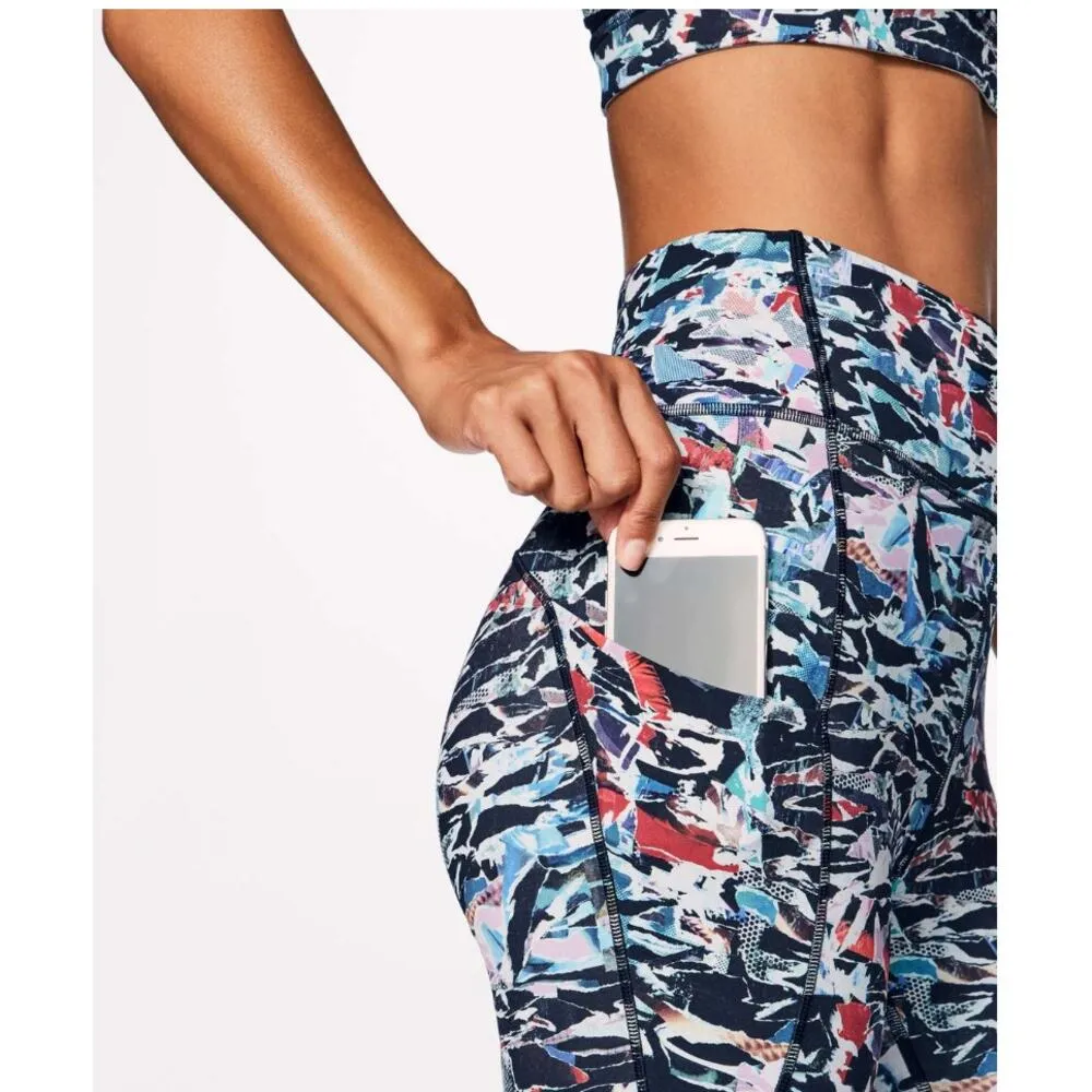 Lululemon Break Free Crop Nulux 17" Culture Clash Starlight Black Size 4 NWT - Image 5