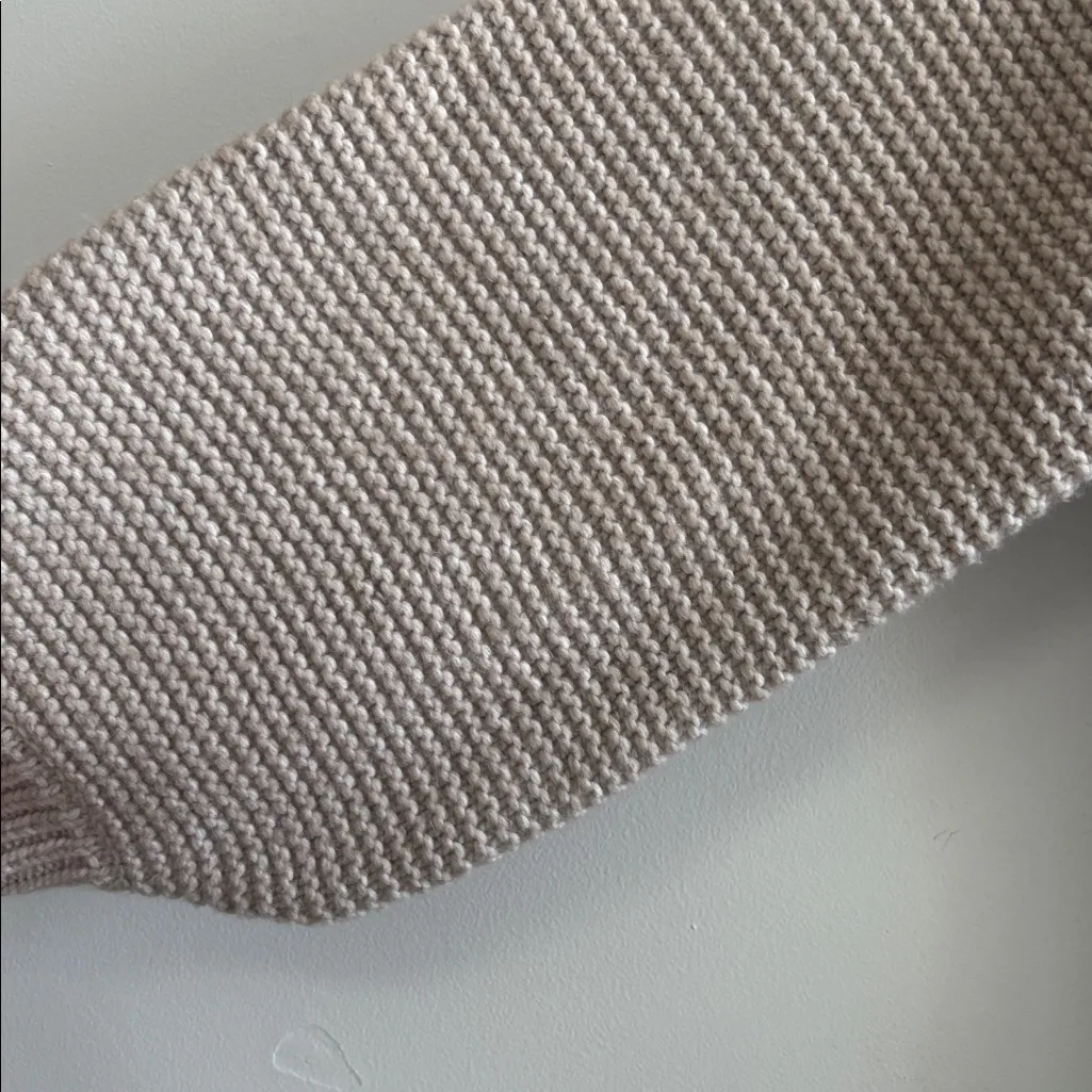 Pink Lily Tan Knit Cardigan - Image 3