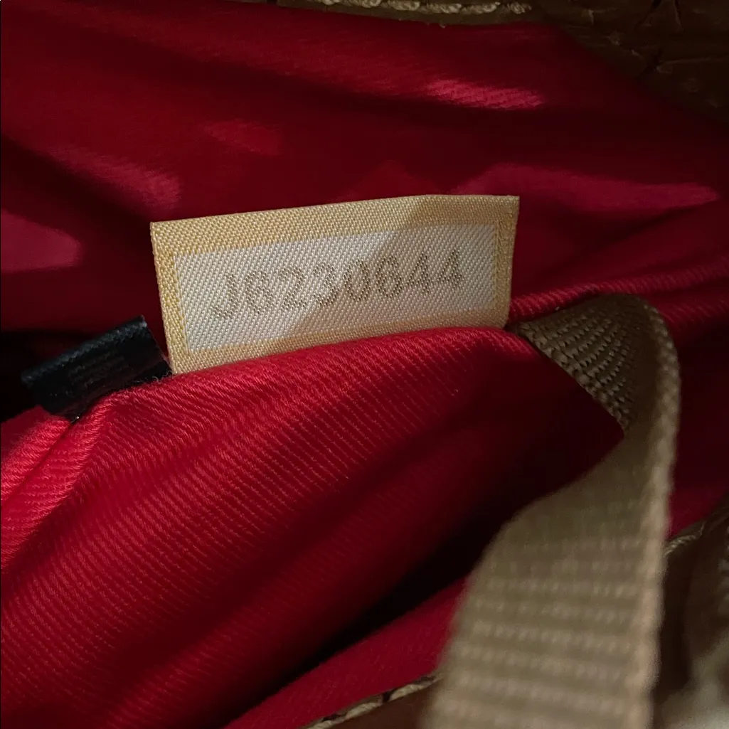 Dooney & Bourke Vintage Tan Croc Embossed Leather Shoulder Tote Bag 13x16 - Image 5