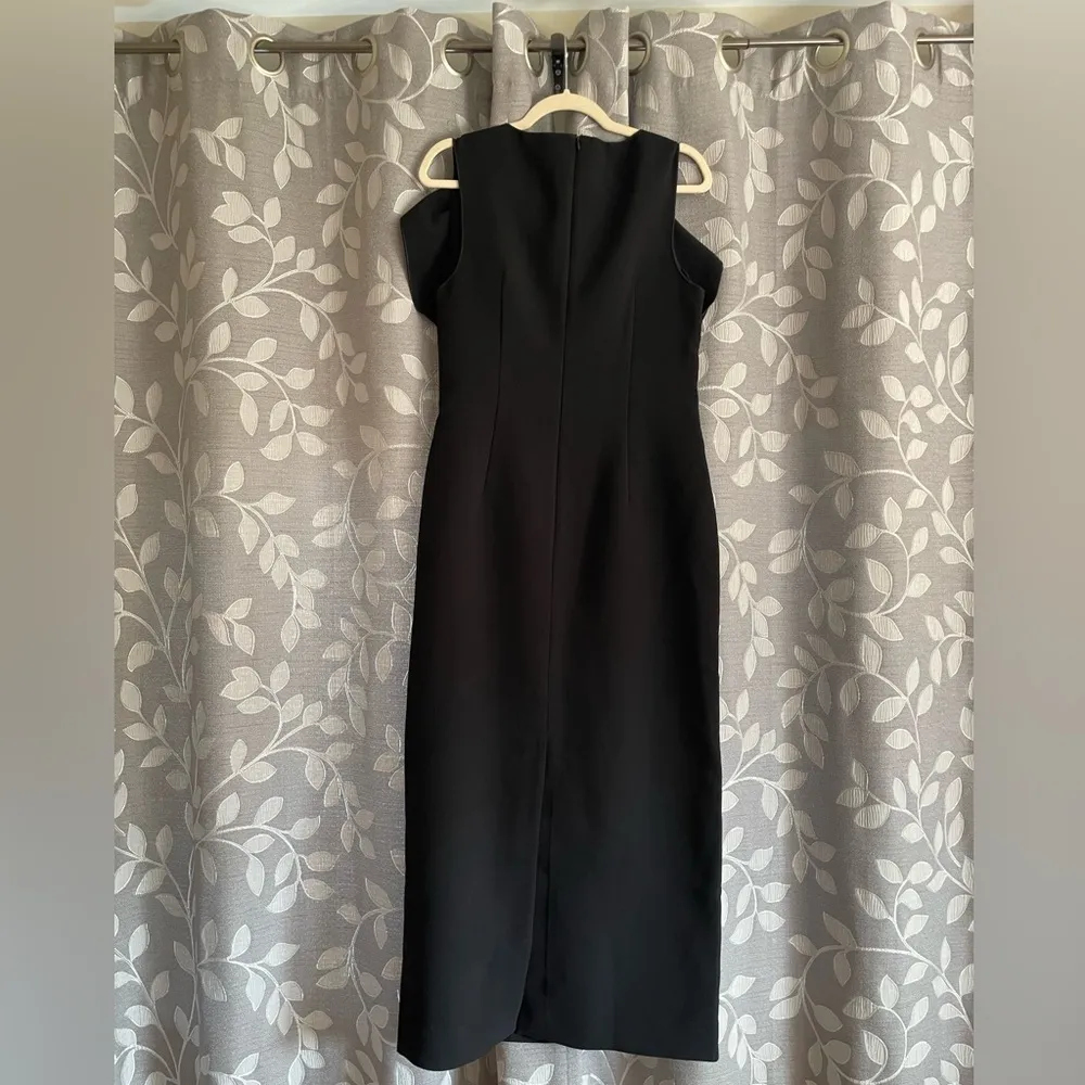 Acler Warfield Midi Black Dress Size 10 - Image 6