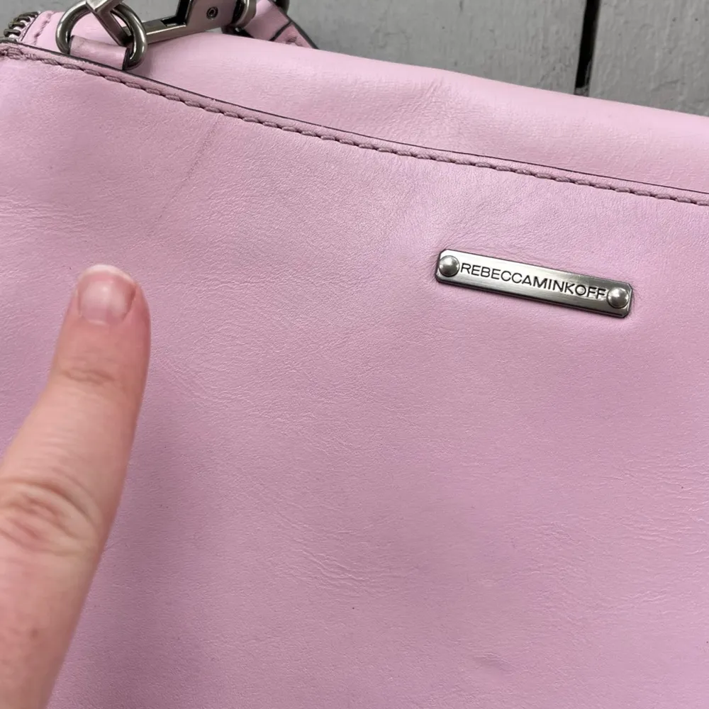 Rebecca Minkoff Marlowe Mini Crossbody Handbag Pink Elegant Quiet Luxury - Image 5