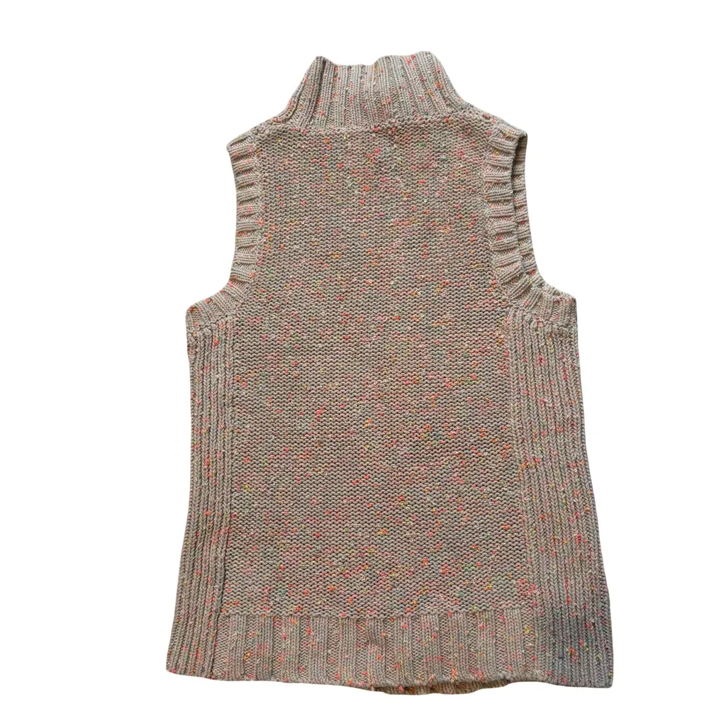 Anthropologie BREA Sleeveless Knit Sweater Vest Neon
Confetti Mock Neck Size S - Image 12