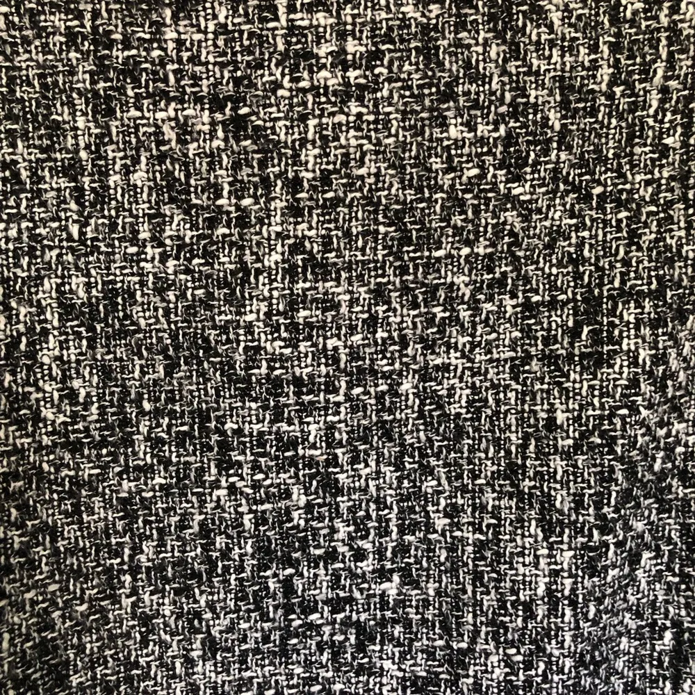 Abercrombie & Fitch Black and White Tweed with Gold Buttons Jacket Size M - Image 8