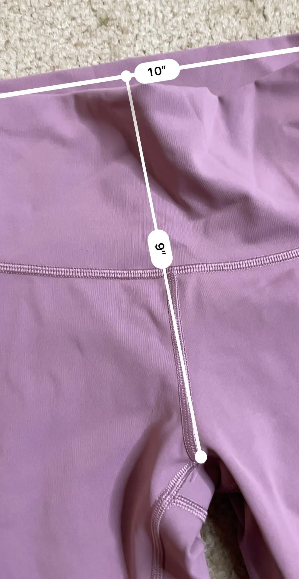 Wunder Under Cropped 21” Purple Leggings - Image 4