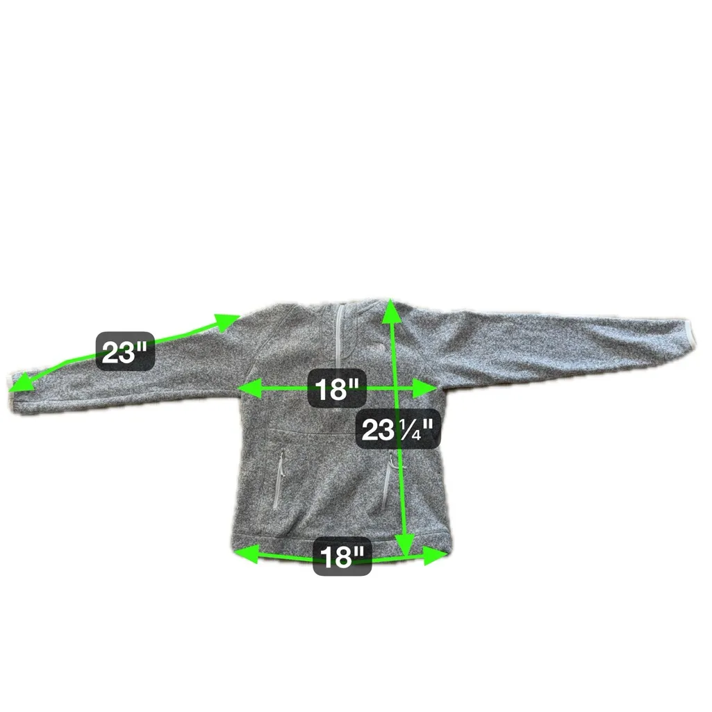 The North Face Women’s Gray Quarter Zip Jacket | S - Image 5