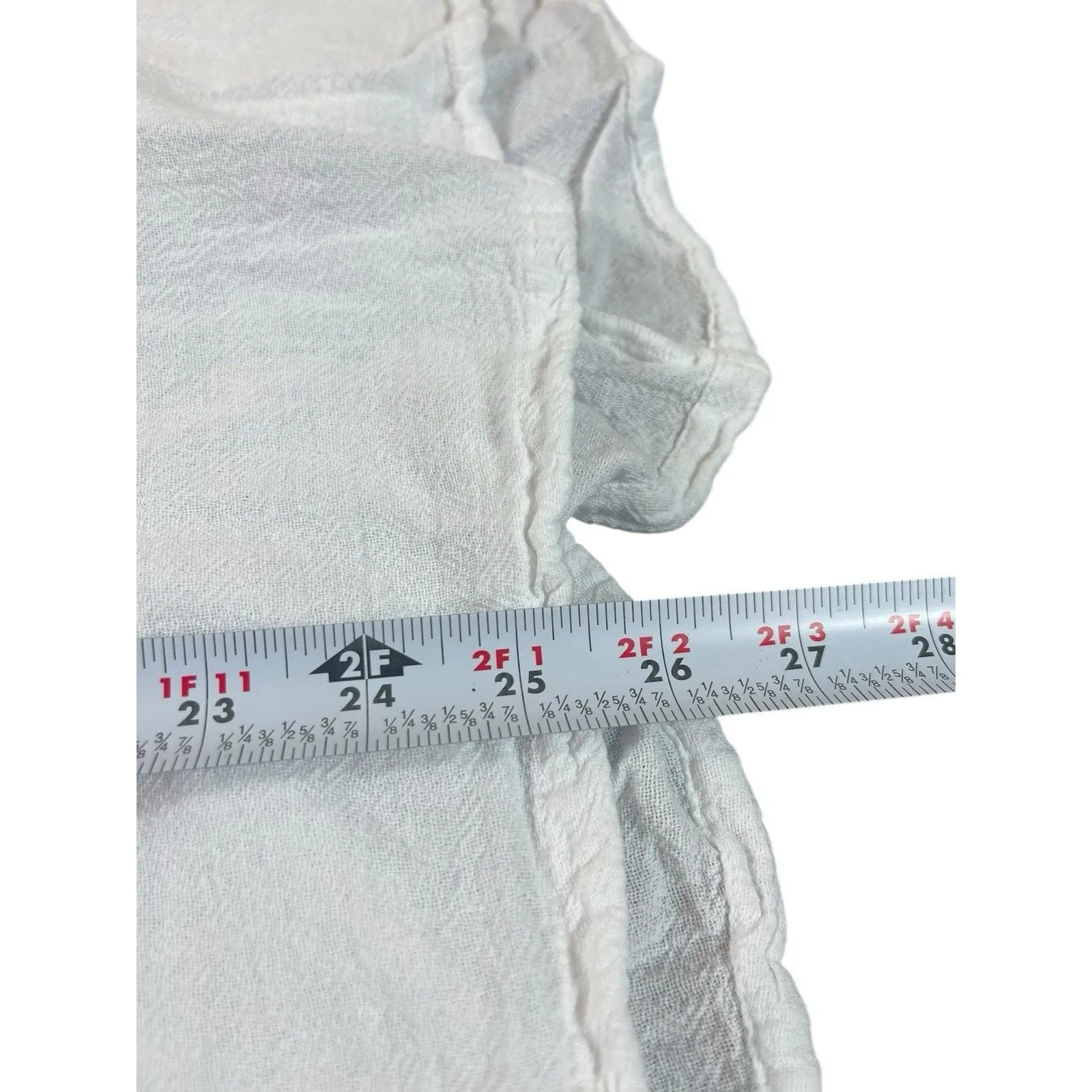 Oh My Gauze 2X White 100% Cotton Crinkle Gauze Knit Top Women’s Lagenlook - Image 9