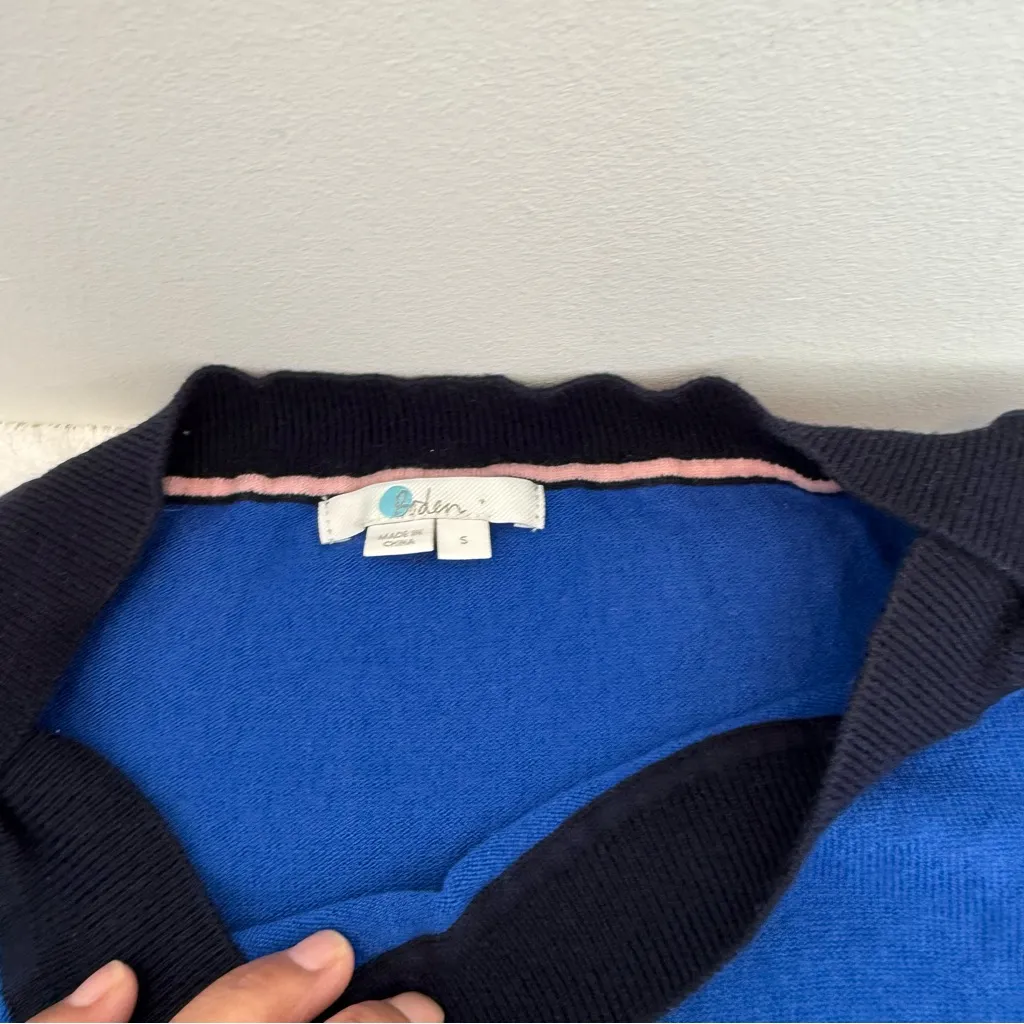 Boden Royal Blue & Black Trim Wool / Cotton Small - Image 5