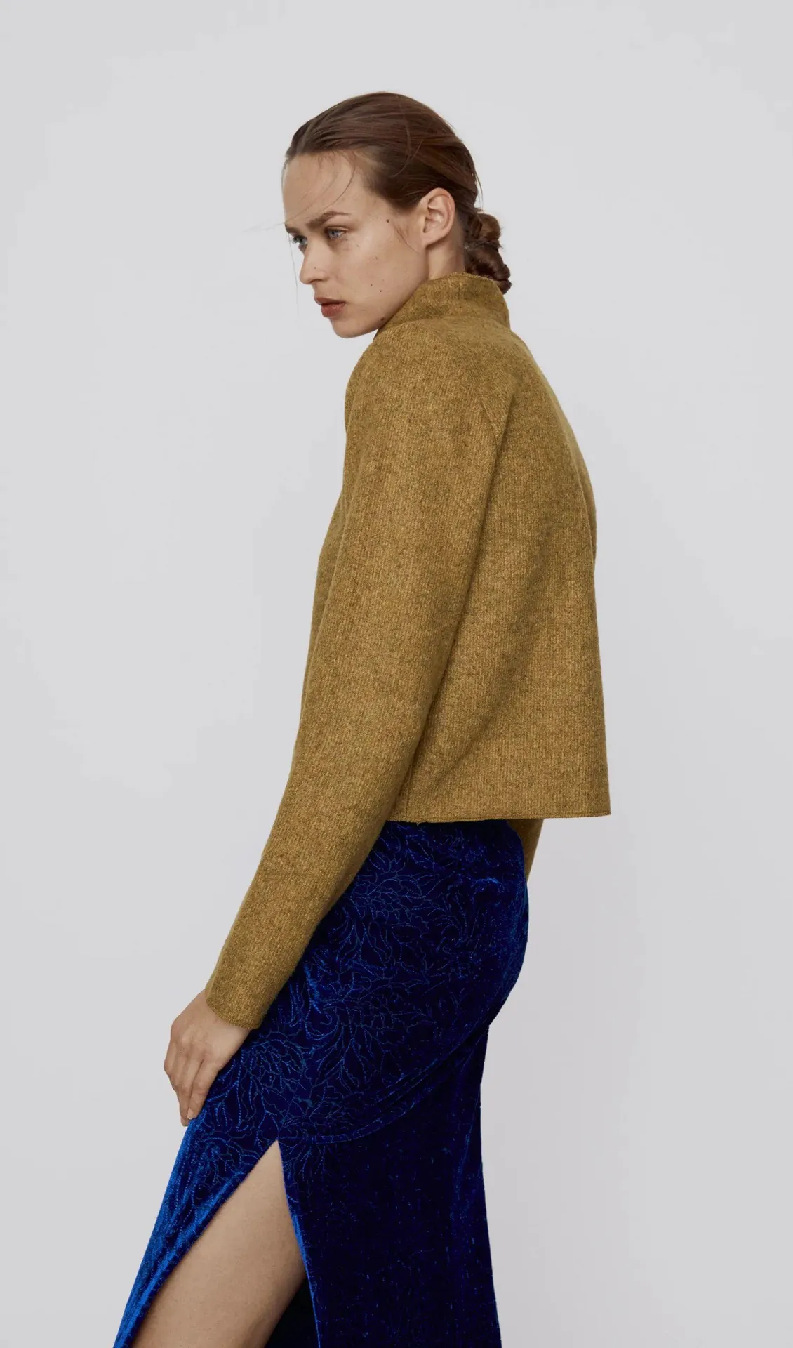 NWT  Marled Sweatshirt With Padded Shoulders - Image 3