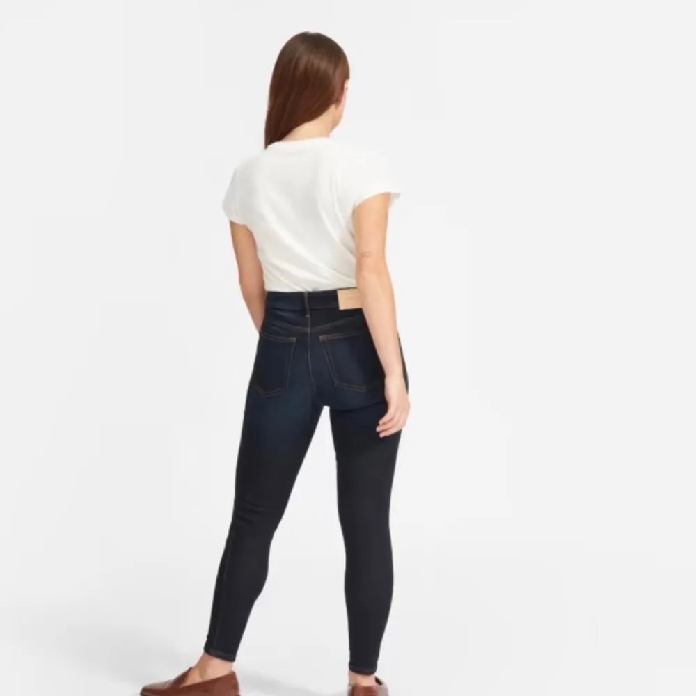 Everlane Curvy High Rise Skinny Jean Crop Jeans Dark Blue Size 29 - Image 4
