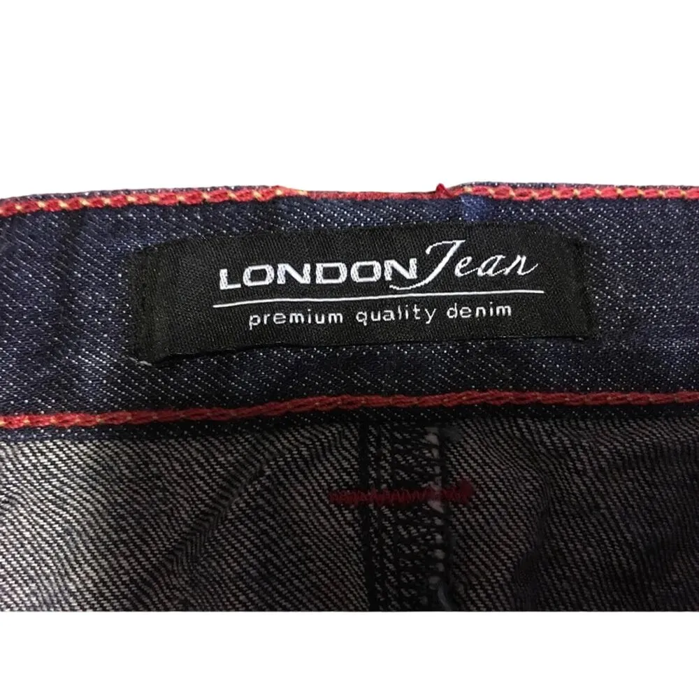 London Jean by VS Distressed Mini Skirt - Image 5