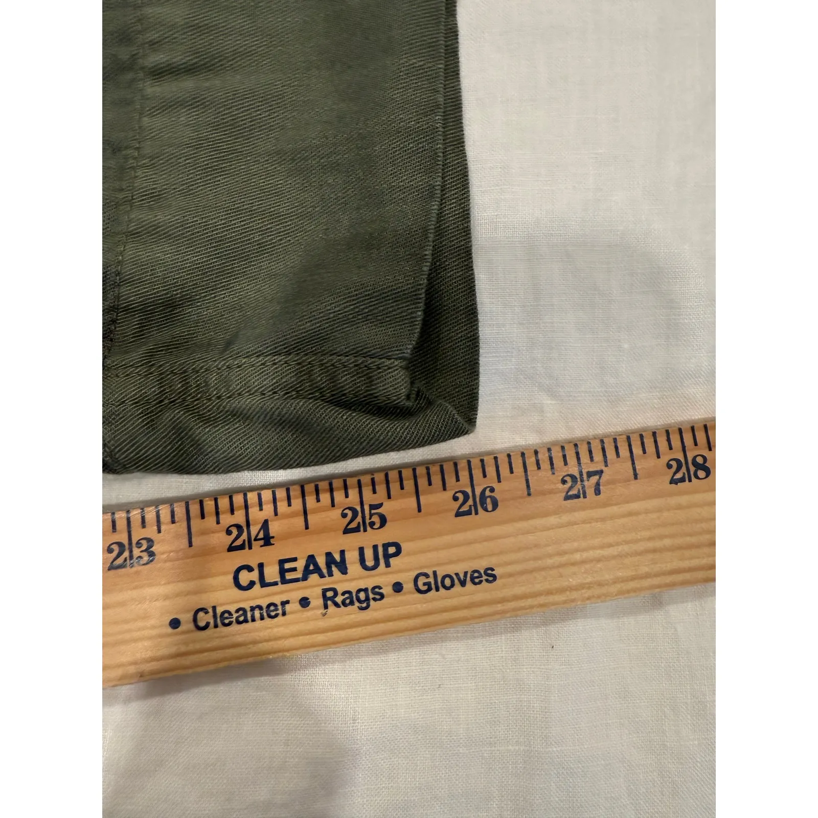 Universal Thread Waist Tie Straight Leg Pockets Jumpsuit Green Women's Size 8 - Image 13