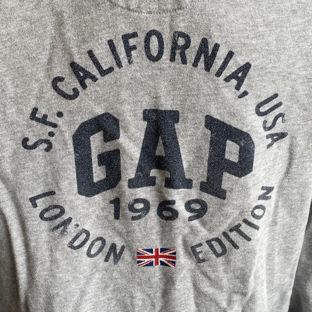 GAP London Edition Boxy 100% Cotton Hoodie Slight Crop - Image 2