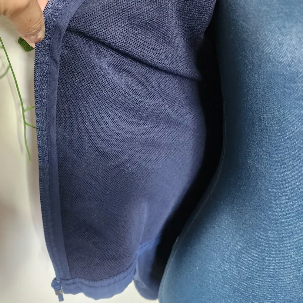 Reebok Navy Blue Track Jacket Mesh Lining - Image 6