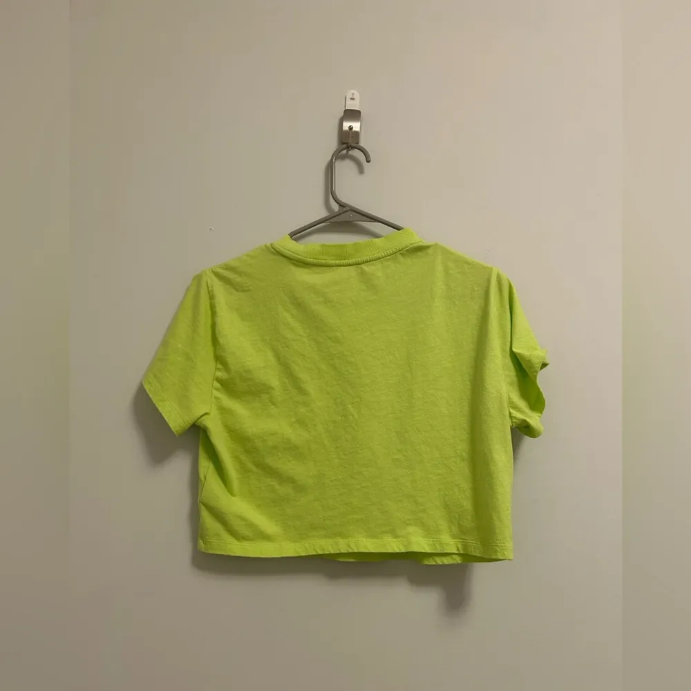 Preston Cropped Tee in Neon Yellow size Small (S) - Image 6