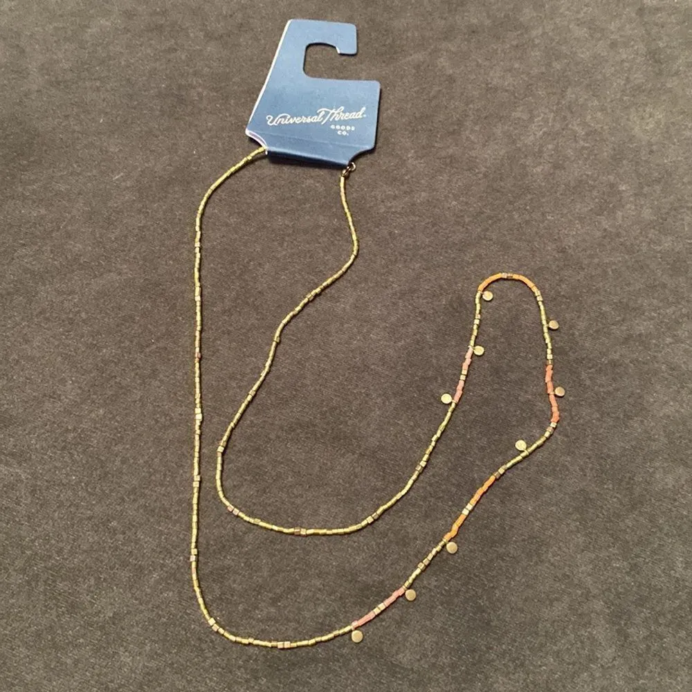 Women’s Universal Thread Necklace & Earrings Bundle One Size NWT - Image 2