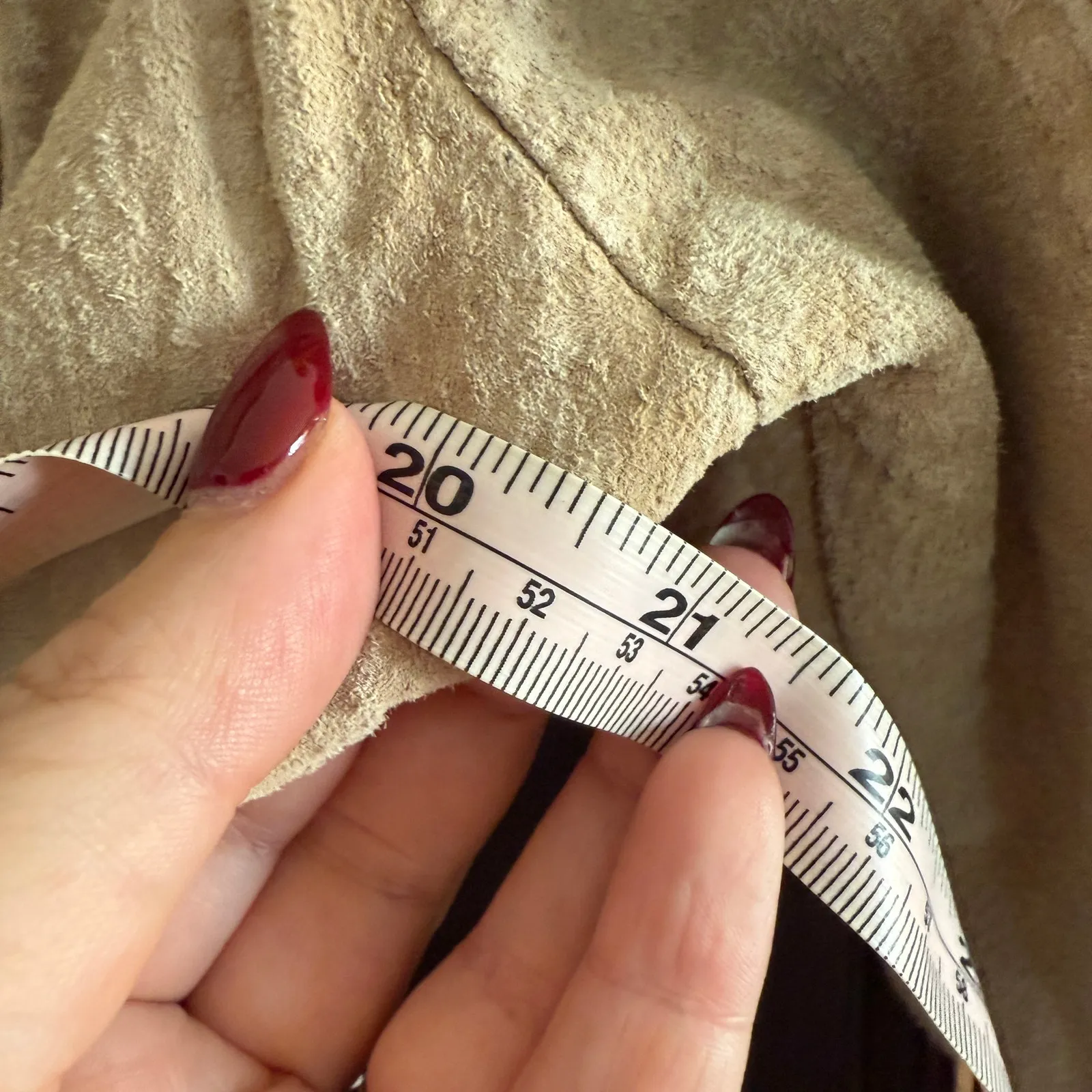 Y2K Vintage DOLLHOUSE | Tan Suede Leather Moto Style Jacket | Extra Large - Image 8