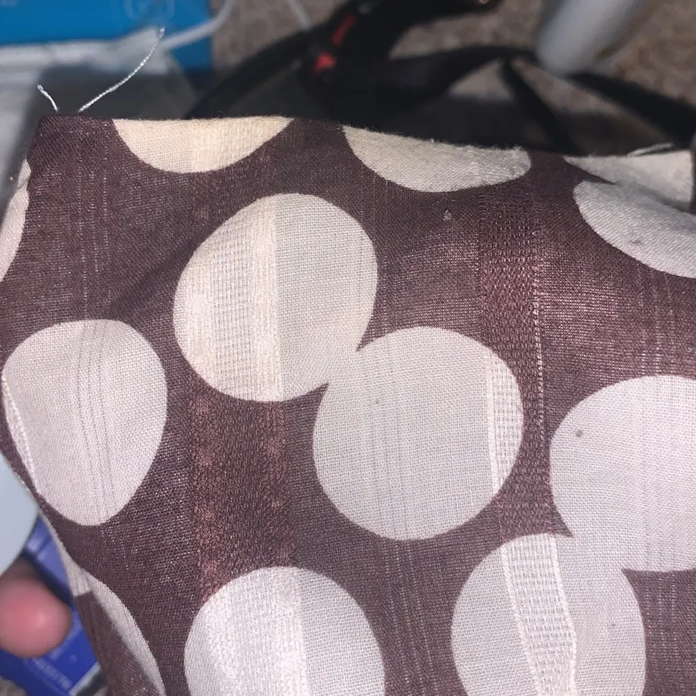 Amanda Lane brown with white polka dots fit n flare sleeveless dress Size 14 - Image 10