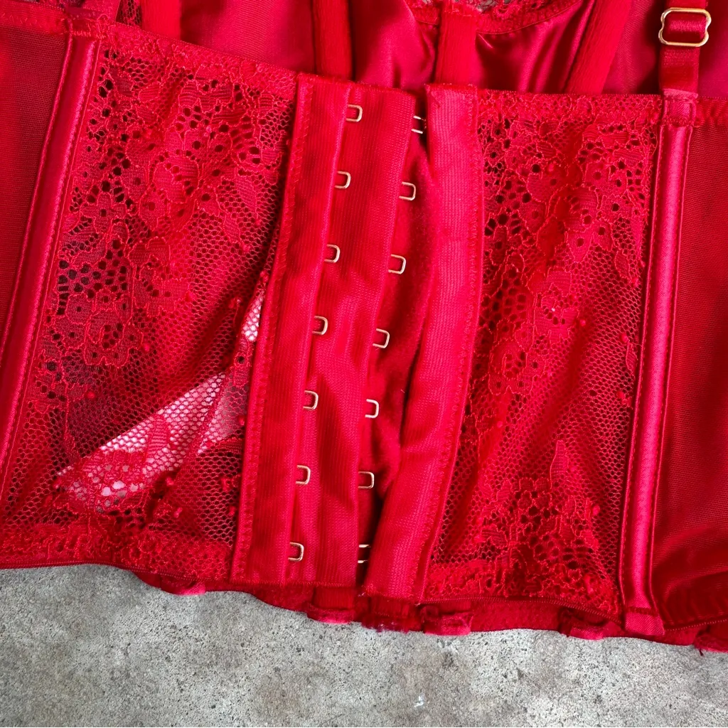 Victoria’s Secret Dream Angels Unlined Lace Up Corset Top size M Medium - Image 5