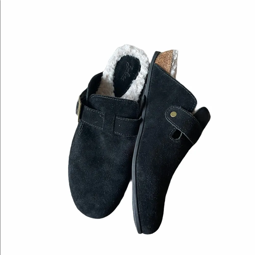 NEW Zodiac Maui Slippers Leather Suede Fur Lined - Image 6