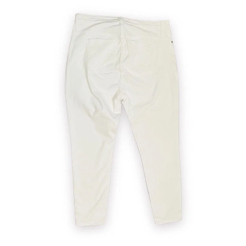 JCREW Curvy Toothpick White Jeans Skinny High Rise  36 (Size 22) - Image 6