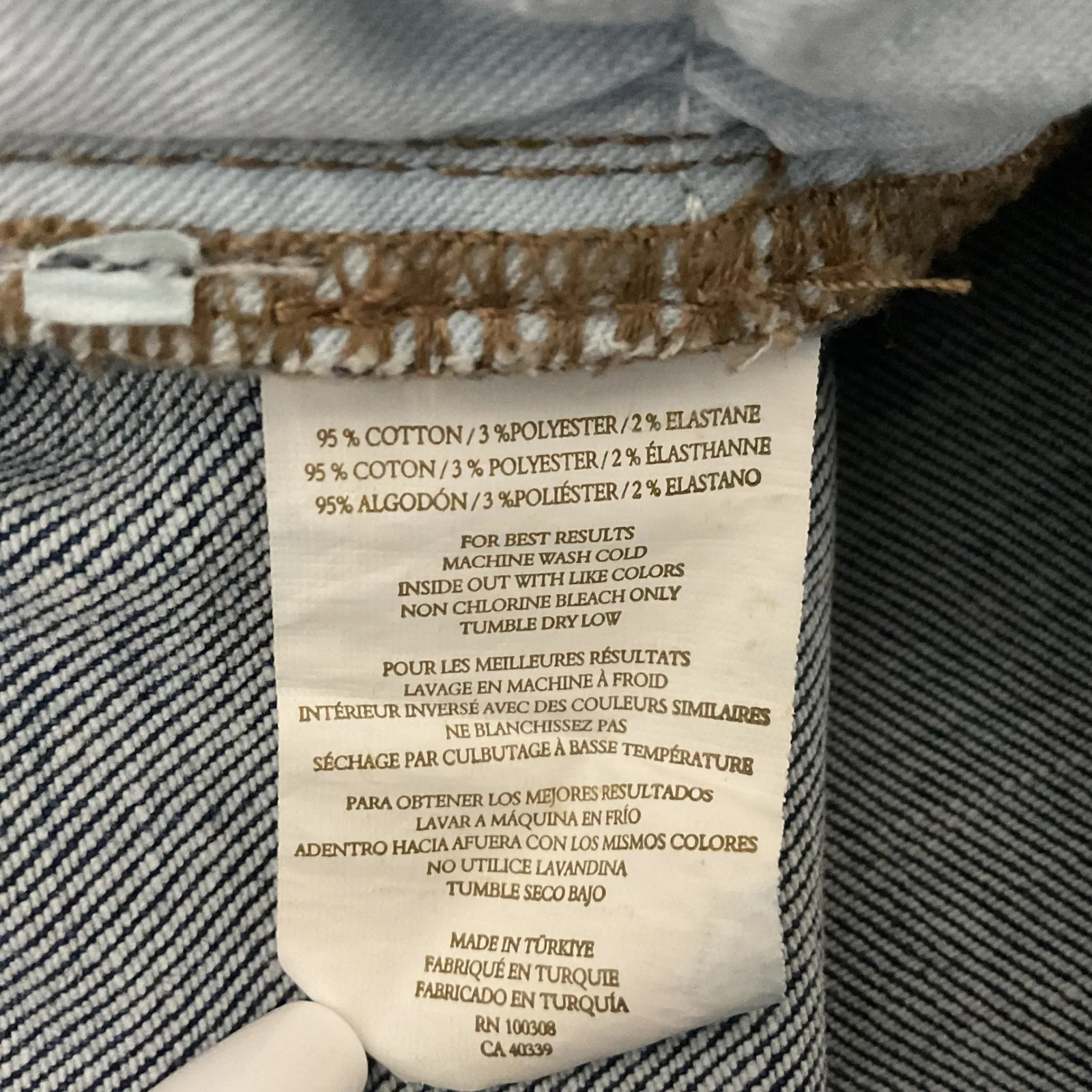 Peter Millar Womens Jeans Blue Straight Leg High Rise Denim Size 28R - Image 4