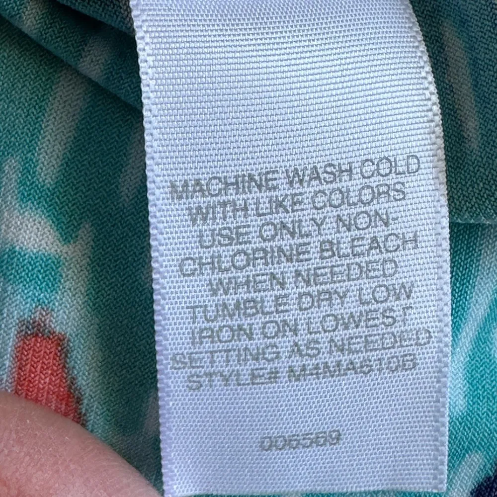 Bisou Bisou Geometric Orange Blues White tribal Colorful Sun Dress  Maxi… - Image 9