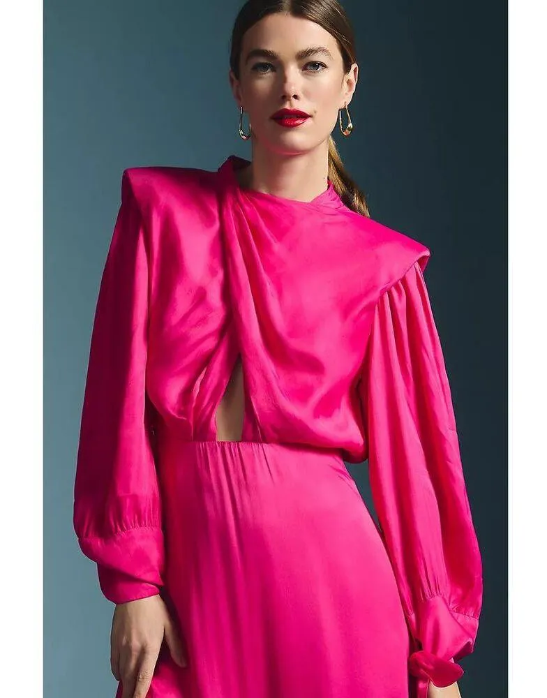 Anthropologie Farm Rio Womens Maxi Dress Shoulder Pad Long - Image 2