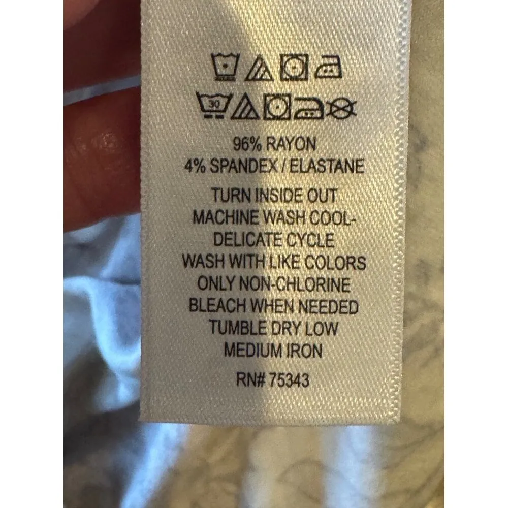 Rachel Zoe Dress Women Large Ivory Floral‎ Print Tiered Midi Boho Cottagecore - Image 11