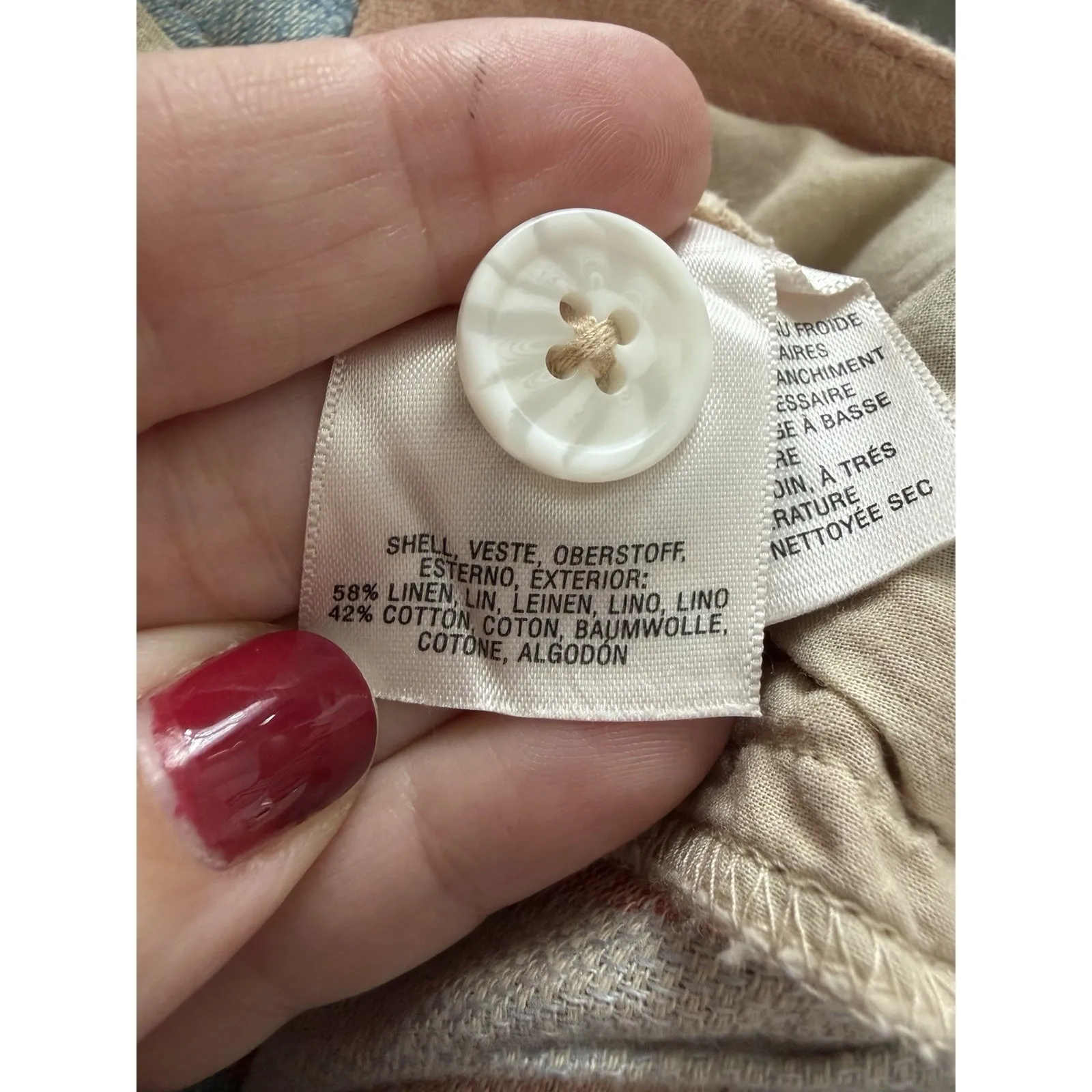 Anthropologie Wide Leg‎ Striped Linen Cotton Pants Size 2 - Image 9