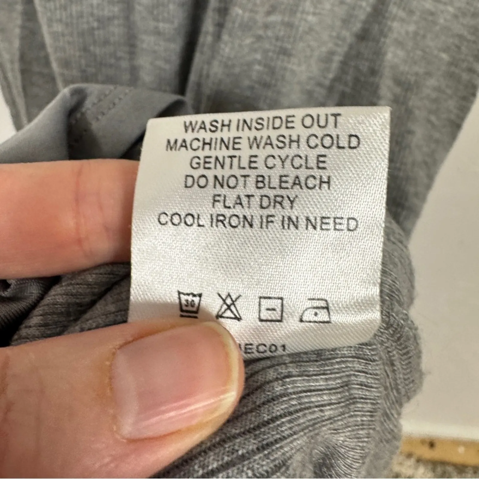 Quince Grey Sleeveless Midi Dress Womens M Bodycon Quiet Luxury Minimalist - Image 5