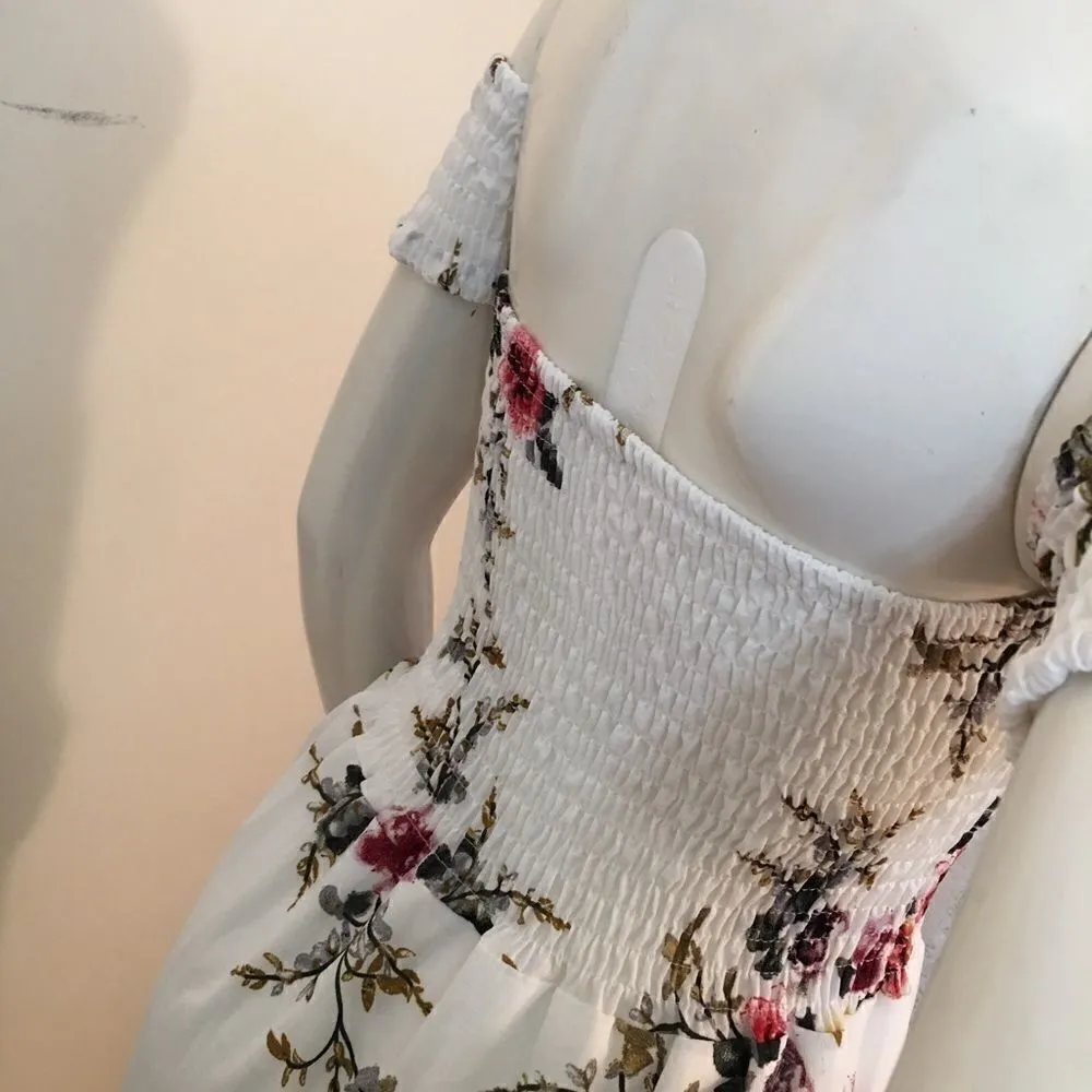 Boutique! Floral off shoulder tube top flo dress - Image 3