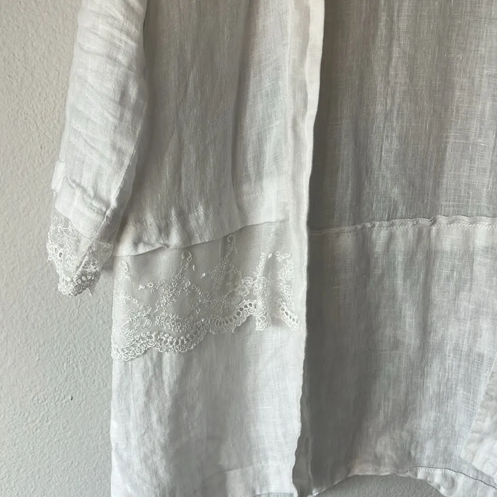 Gina Veneto Roma lace cardigan White Size 8 - Image 2