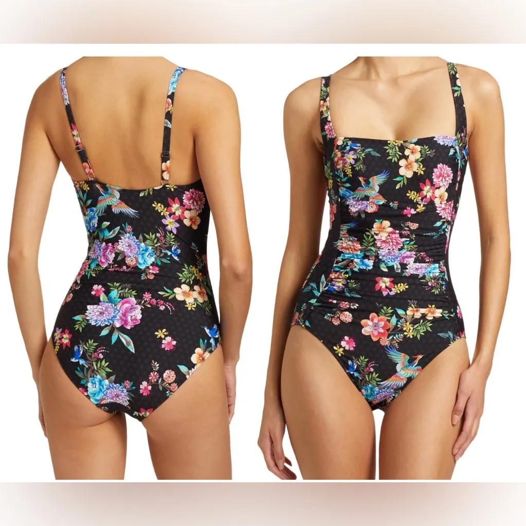 NWT Floral Johnny Was One Piece Swimsuit size XS - Image 2