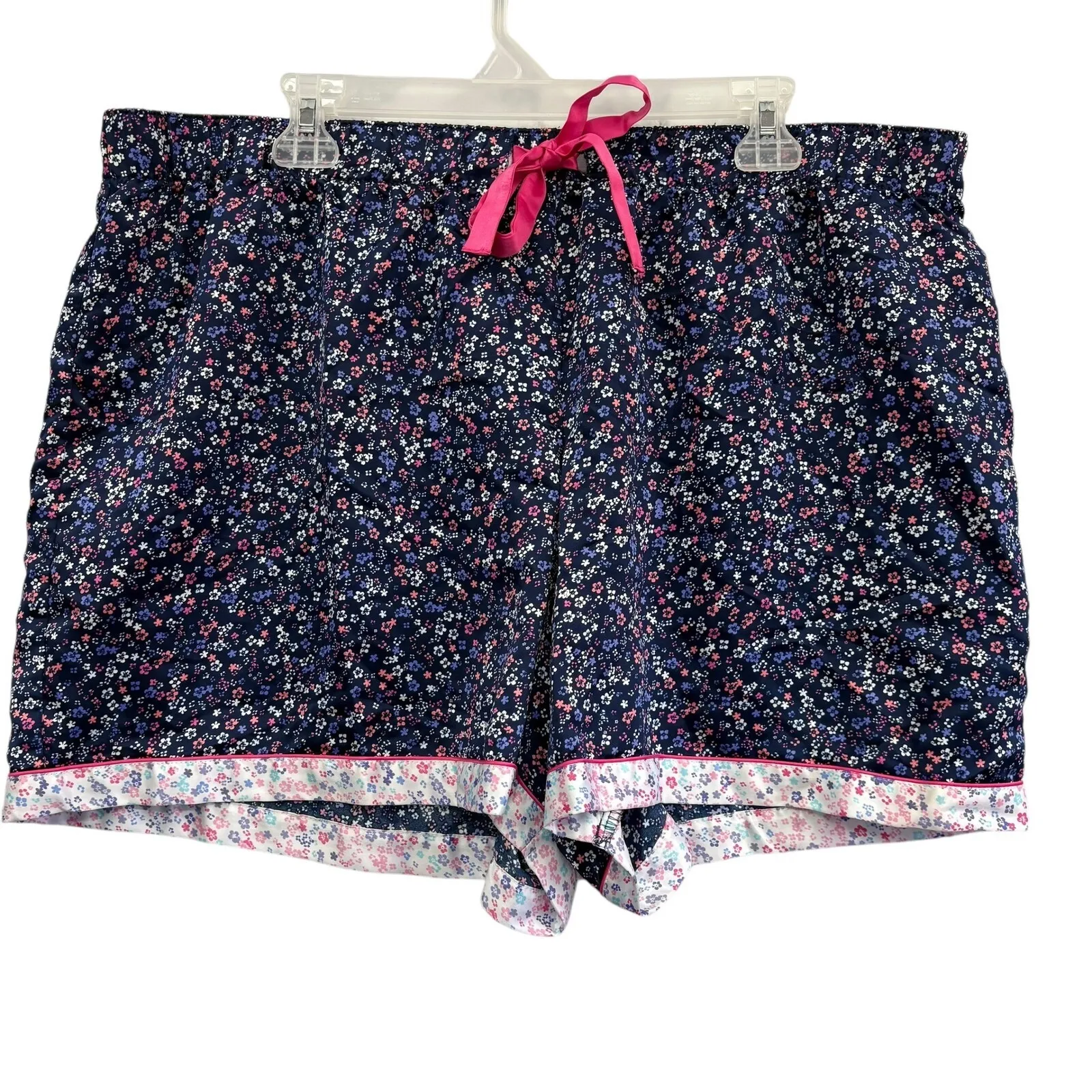 Charter Club Women's Satin Floral Set Long Sleeve & Shorts Sleepwear XL/XXL - Image 5