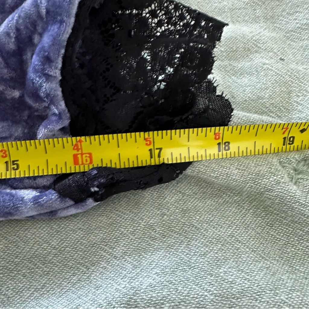 Urban Outfitters Kimchi Blue Blue Ryder Velvet Mini Dress Size S - Image 8