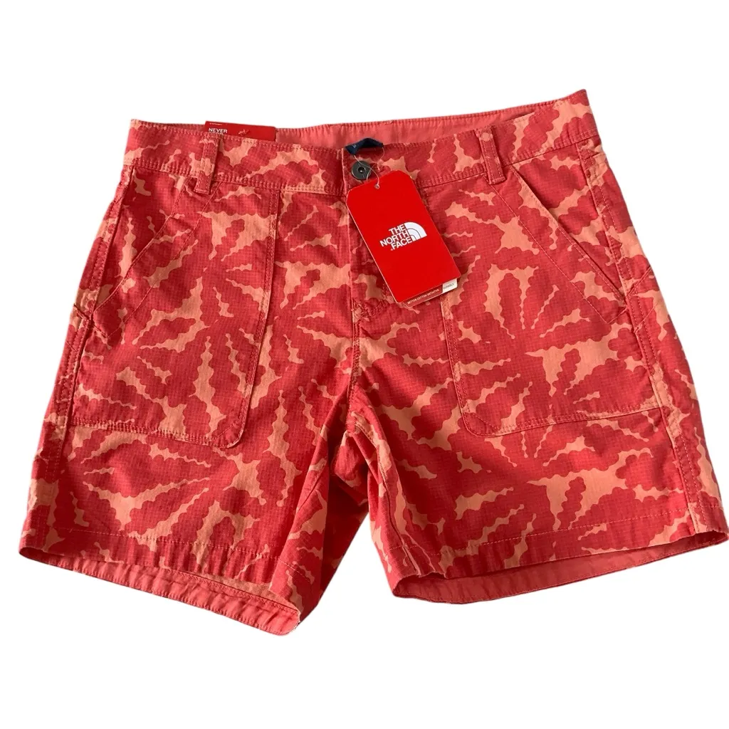 The north face women’s ridgeside shorts orange patched standard fit size 8 - Image 3