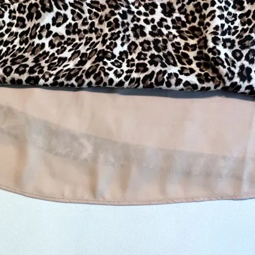 Melrose And Market Womens Animal Print Lace‎ Camisole Brown Pink Tan Size 2X - Image 9